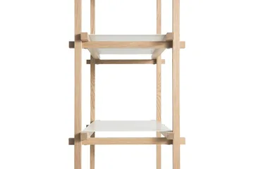 Woody Column shelf - Oak-almond white, high - HAY
