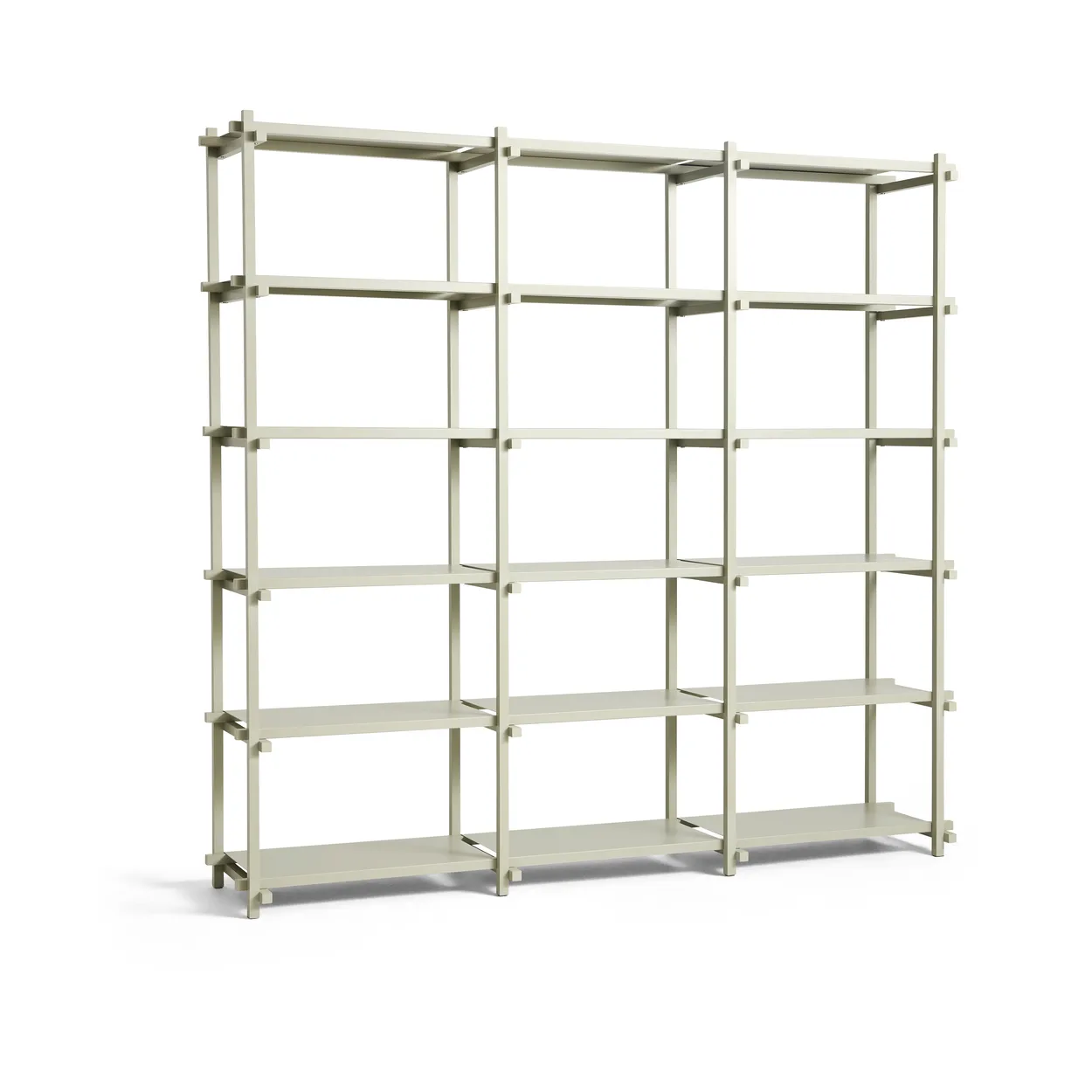 HAY Woody shelf Beech-smokey grey, high