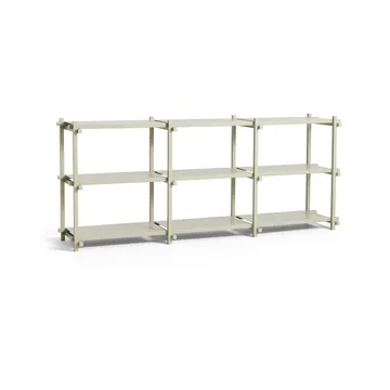 Woody shelf - Beech-smokey grey, low - HAY