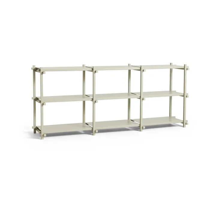 Woody shelf - Beech-smokey grey, low - HAY