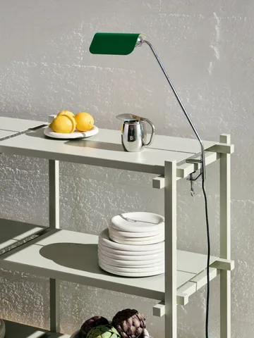 Woody shelf - Beech-smokey grey, low - HAY