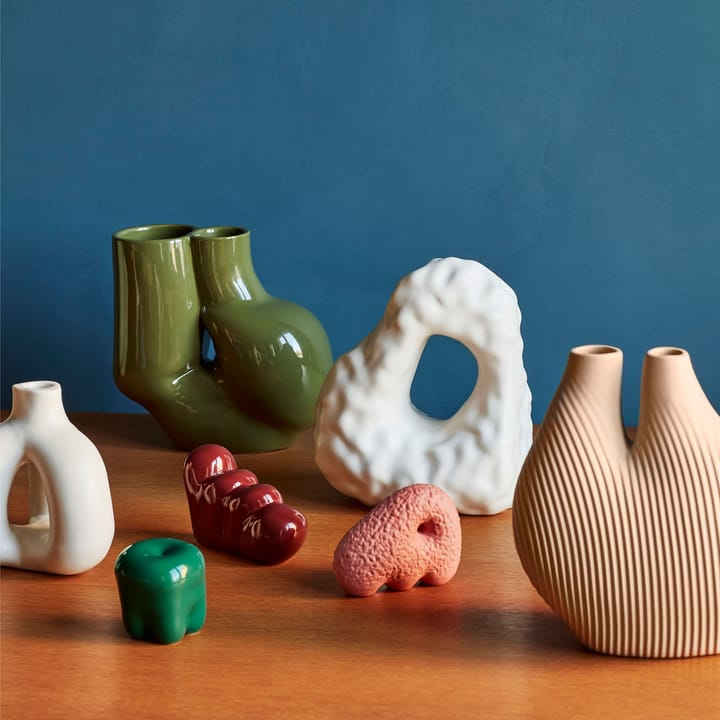 W&S Chubby vase - olive green - HAY