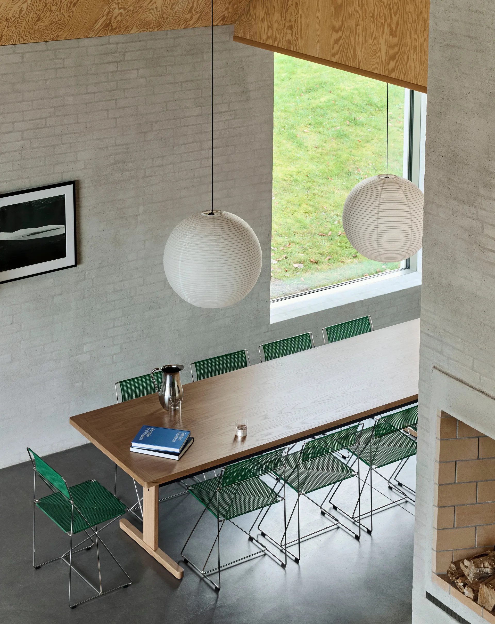 X-Line Indoor chair, Leek green HAY