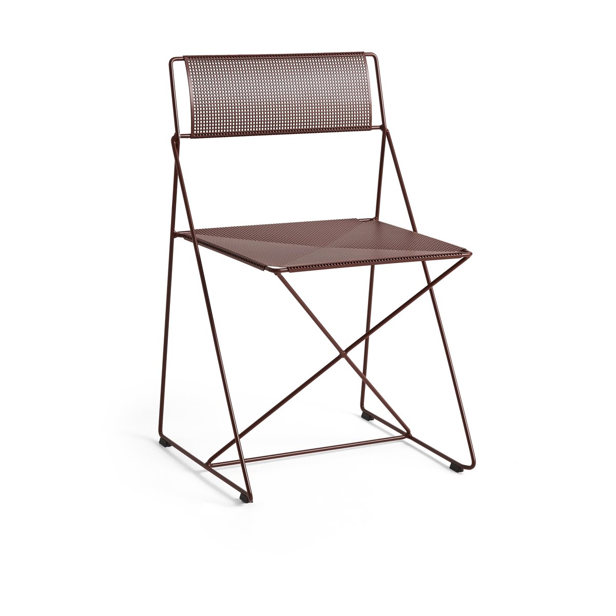 HAY X-Line Indoor Outdoor chair Iron red | Scandinavian Design | Garden chairs | Red