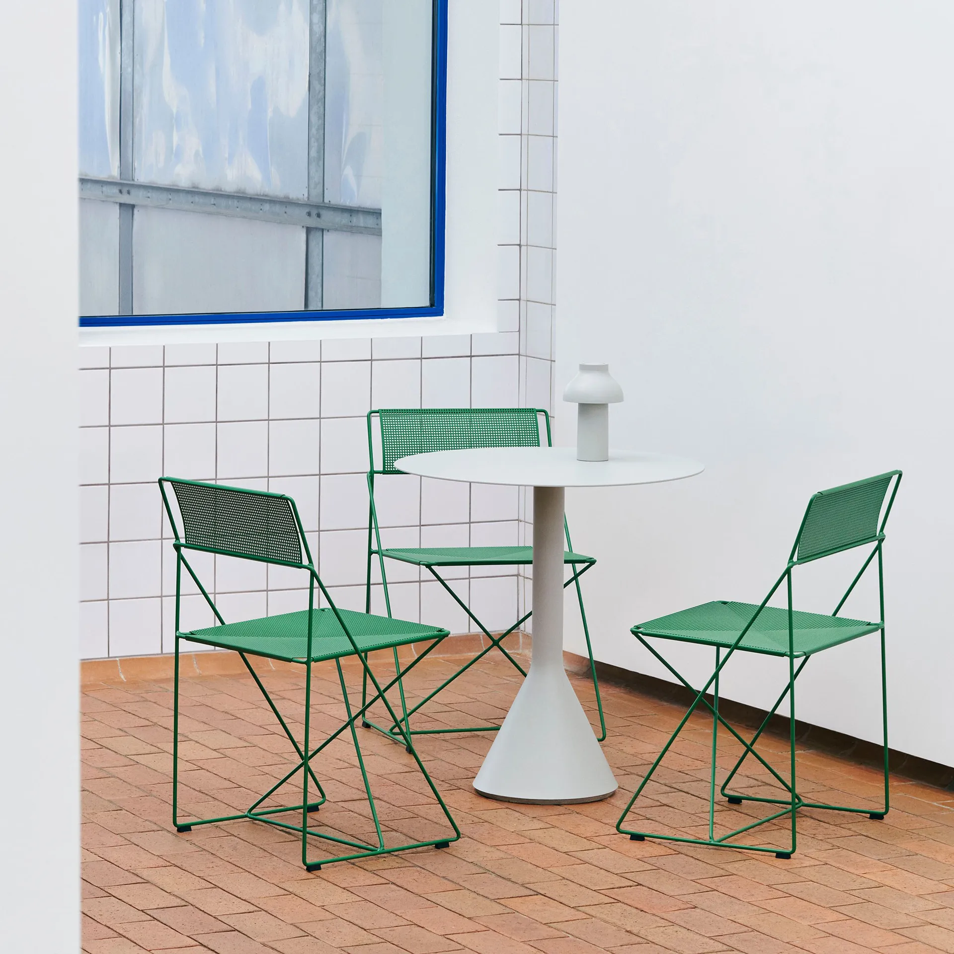 X-Line Indoor Outdoor chair, Leek green HAY