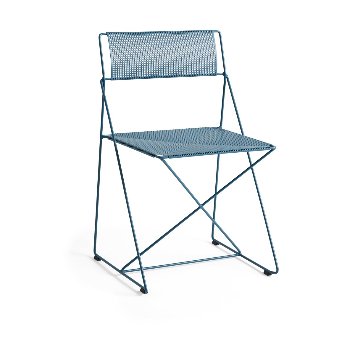 HAY X-Line Indoor Outdoor chair Powder blue | Scandinavian Design | Garden chairs | Blue