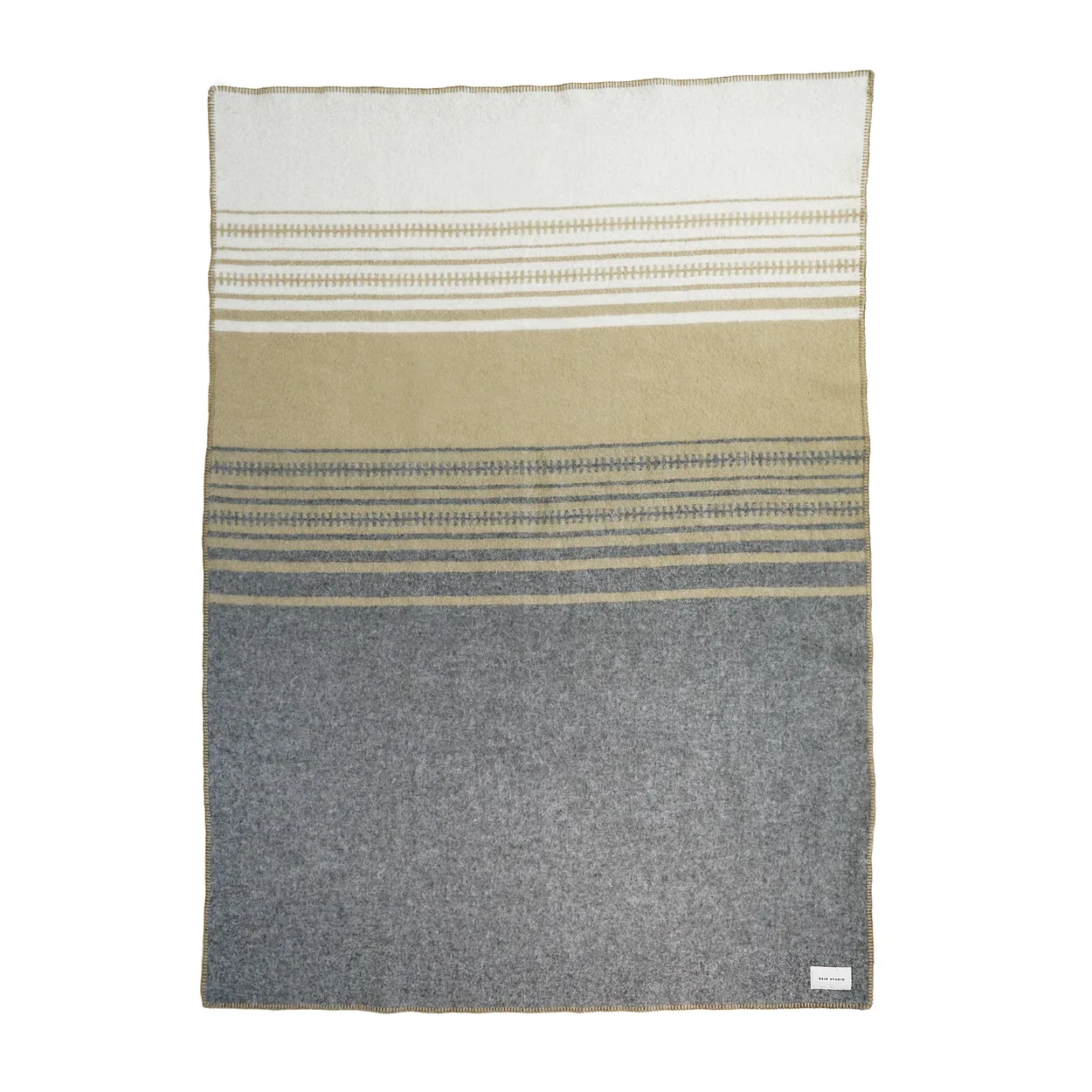 Hein Studio Aiyana blanket 130x180 cm No. 02 | Scandinavian Design | Wool blankets & throws | Beige
