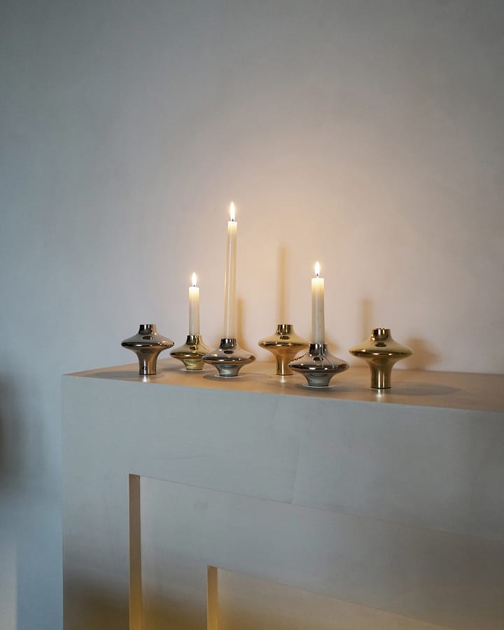 Doublet no. 01 small candlestick - Brass - Hein Studio