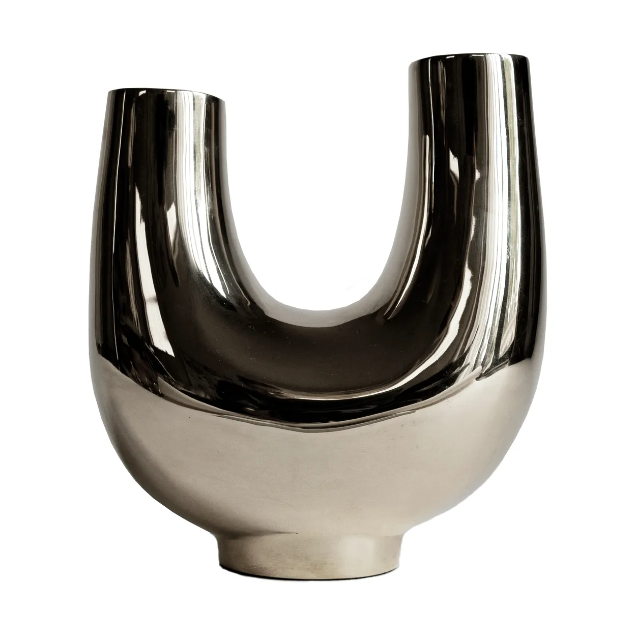 Hein Studio Kazumi vase Nickel | Scandinavian Design | Vases | Silver-coloured
