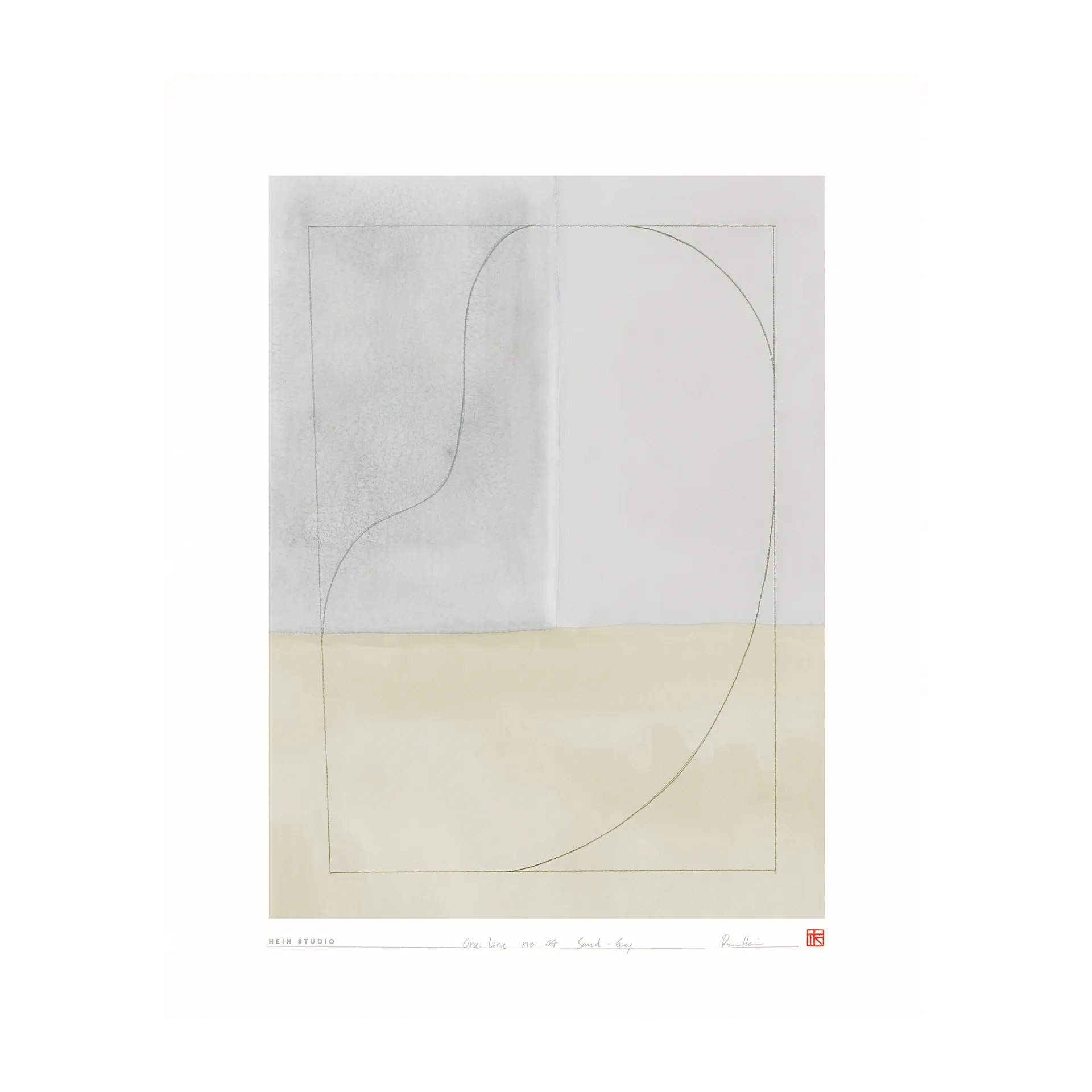 One Line poster 40x50 cm, No. 04 Hein Studio