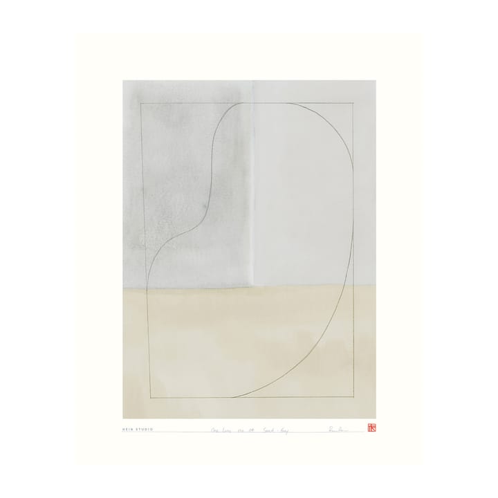 One Line poster 40x50 cm - No. 04 - Hein Studio