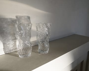 Ostrea Rock glass vase 30 cm - Clear - Hein Studio