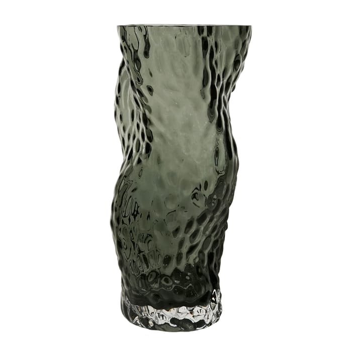 Ostrea Rock glass vase 30 cm - Midnight blue - Hein Studio