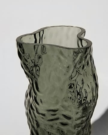 Ostrea Rock glass vase 30 cm - Midnight blue - Hein Studio