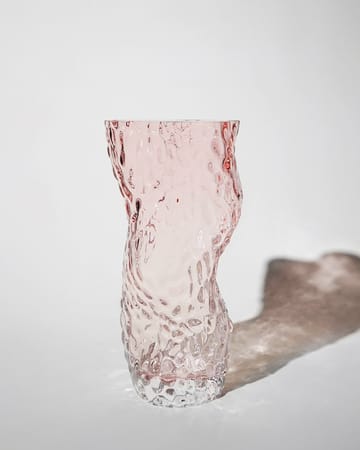 Ostrea Rock glass vase 30 cm - Pale-rose - Hein Studio