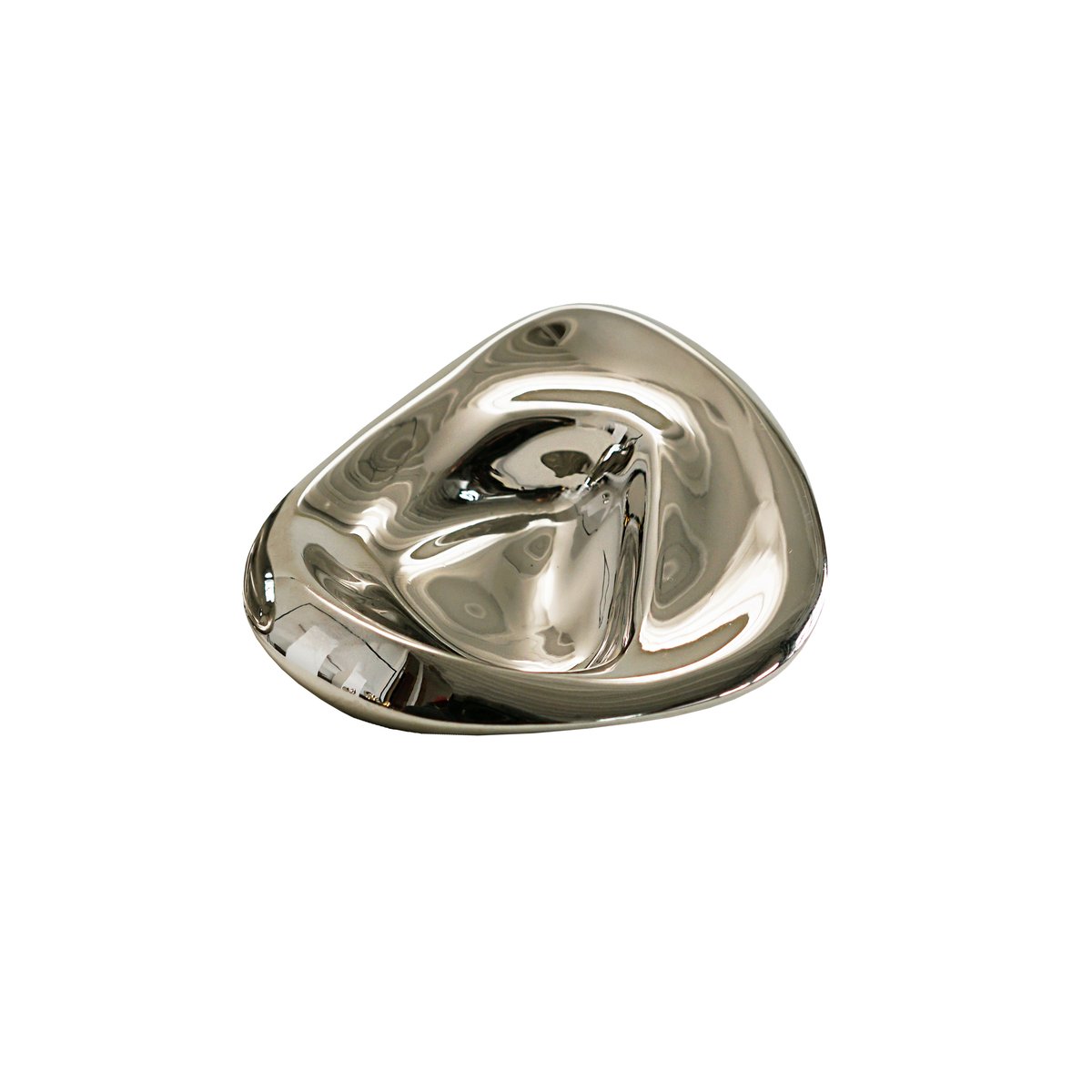 Hein Studio Ripple no. 02 large knob Chrome | Scandinavian Design | Clothes hooks & hangers | Silver-coloured