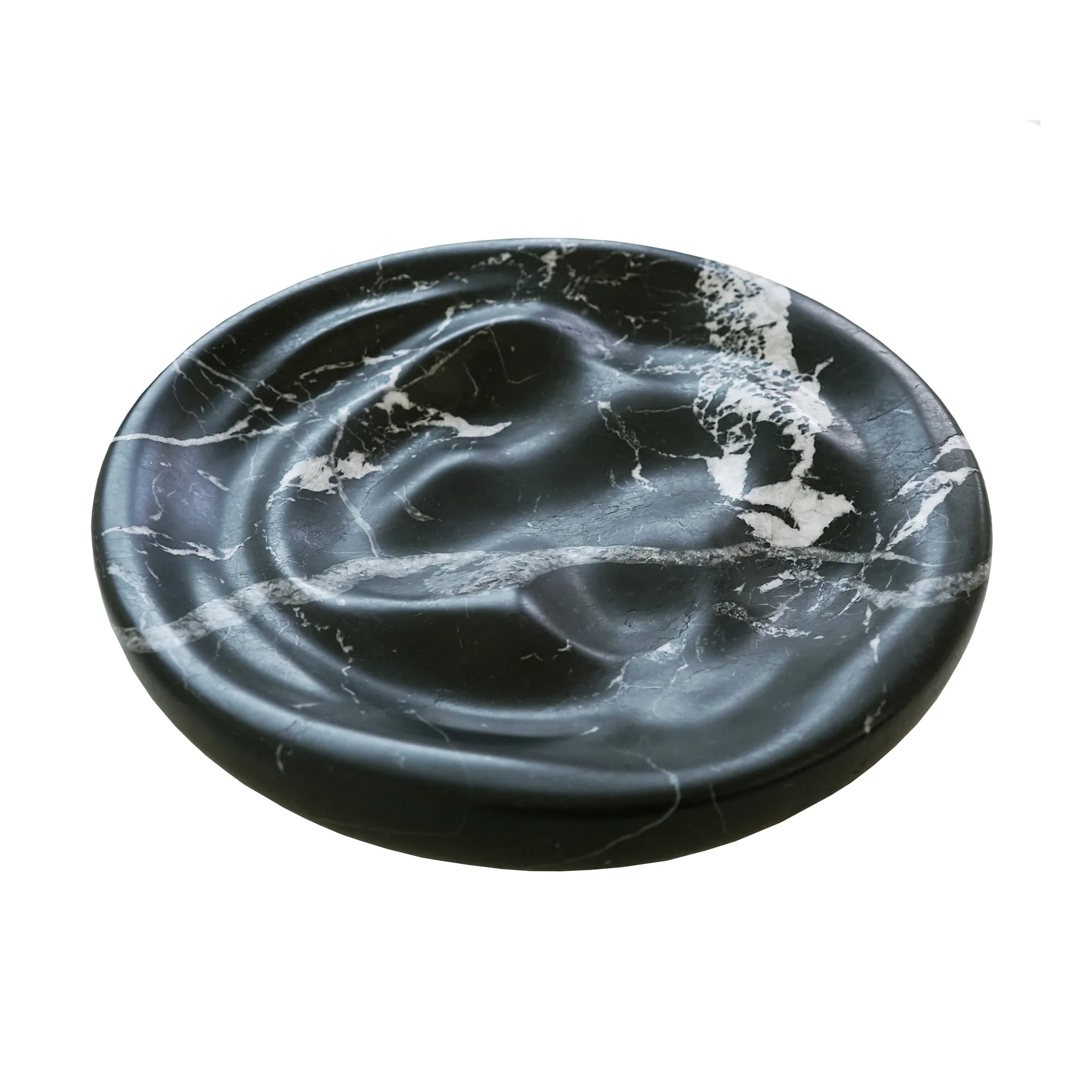 Ripple skål 30 cm, Black marble Hein Studio