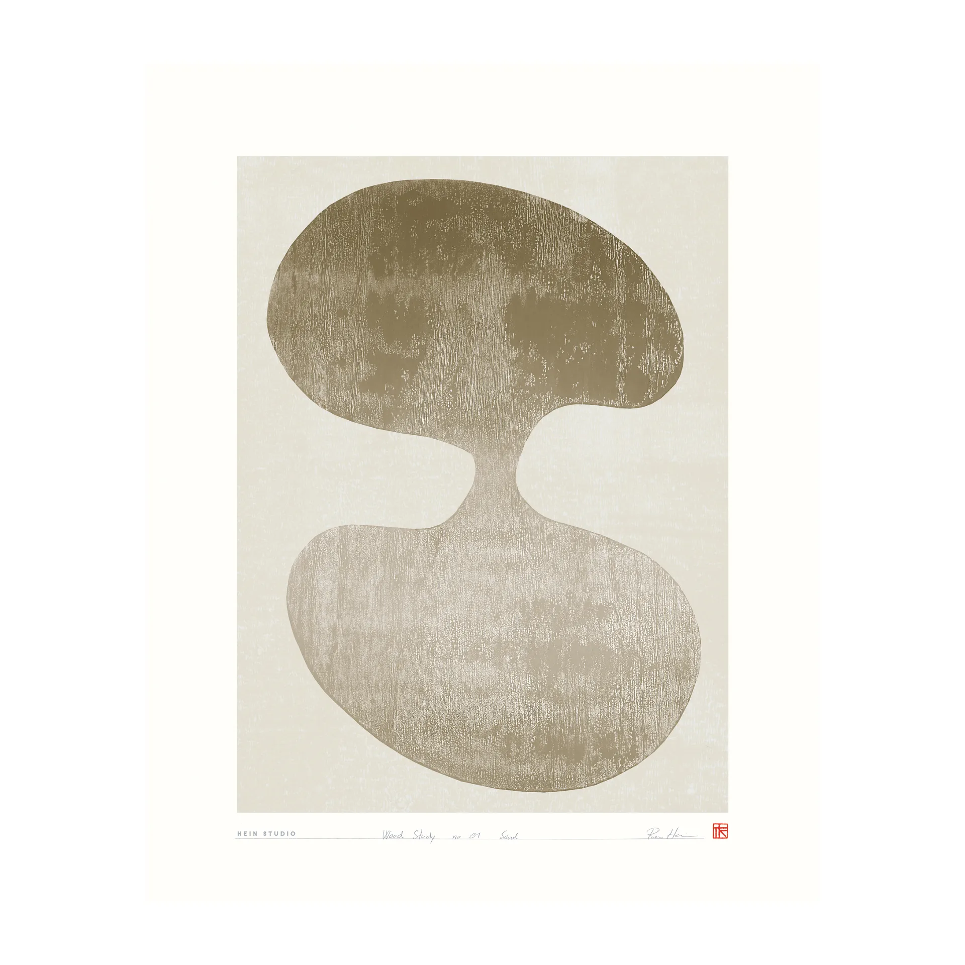Wood Study poster 40x50 cm, No. 01 Hein Studio