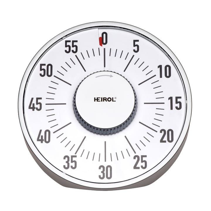 Heirol large magnetic timer - White-stainless steel - Heirol