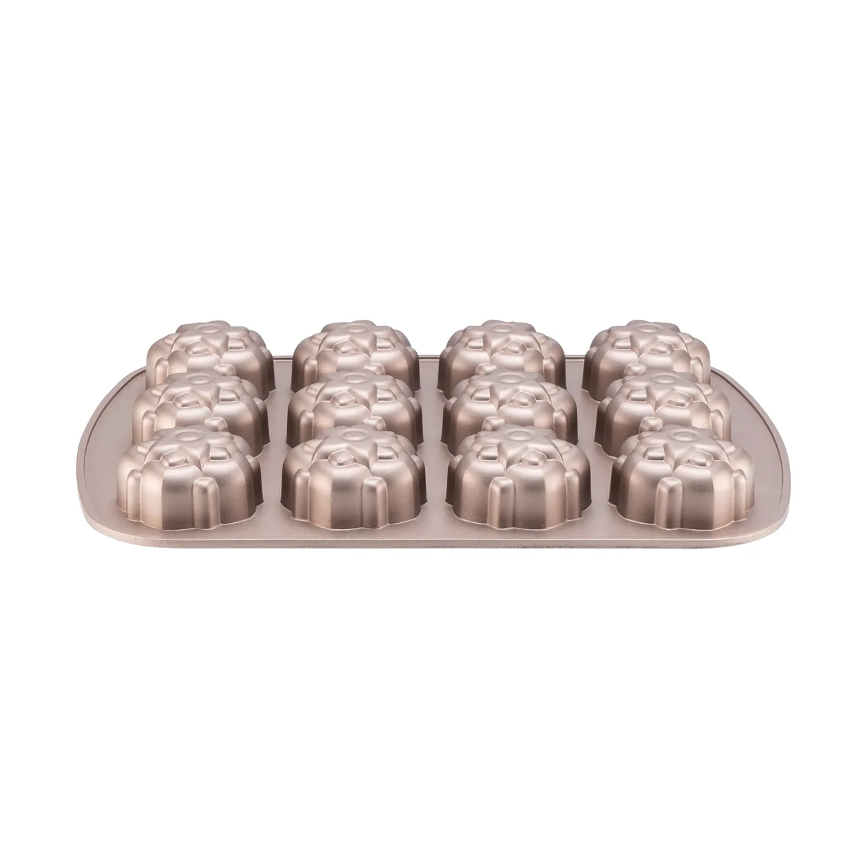 Heirol muffin tin 12 muffins Rose gold | Scandinavian Design | Cookie/Biscuit cutters & cake tins | Pink