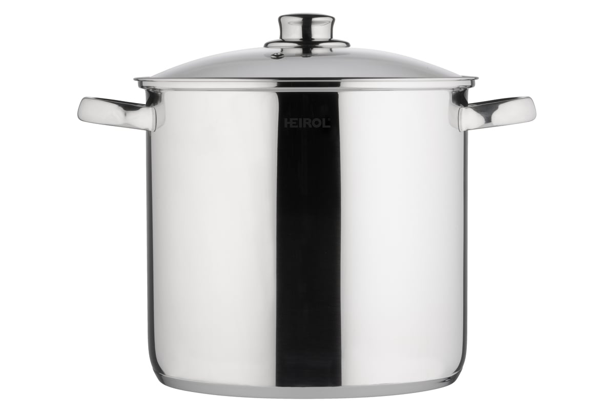 Heirol pot with lid 10 L | Scandinavian Design | Cooking pots & Casserole dishes | Silver-coloured