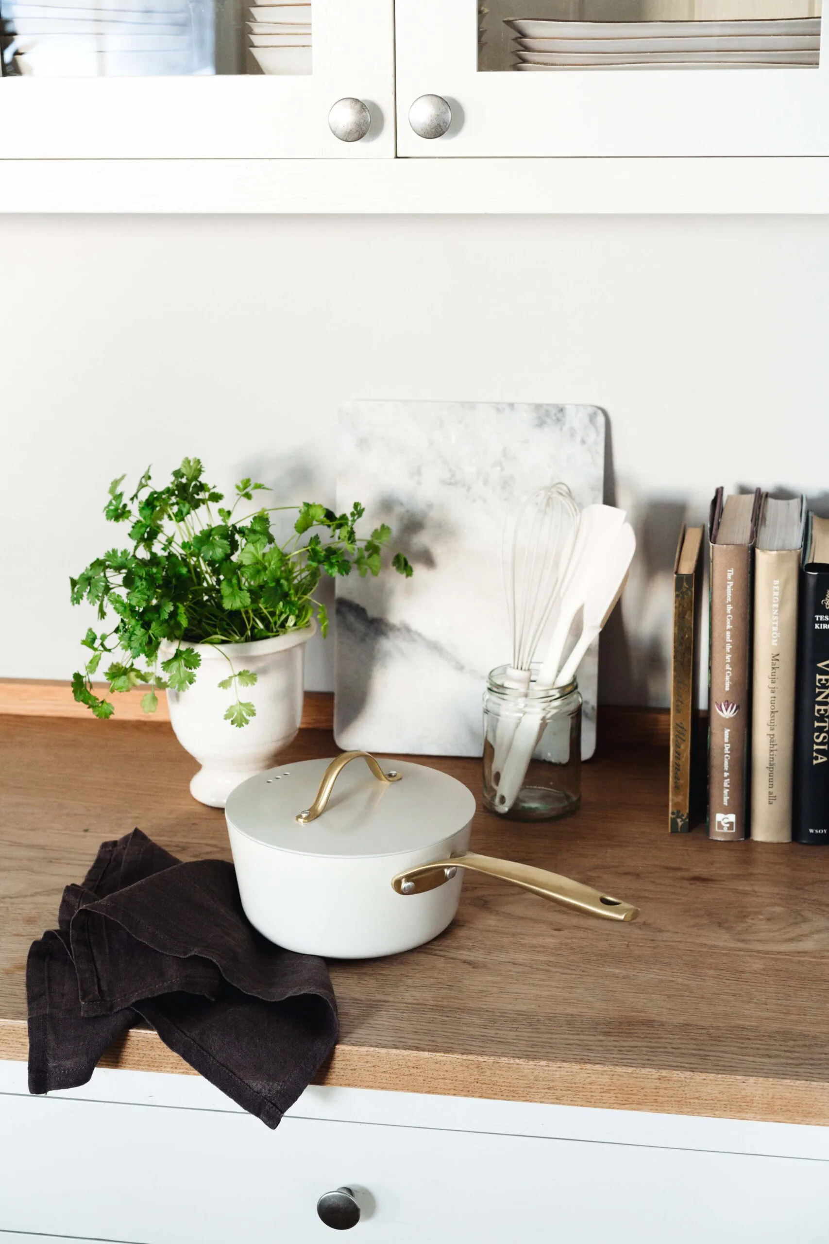 Heirol Royal Pearl saucepan with lid Ø18 cm, White-gold Heirol