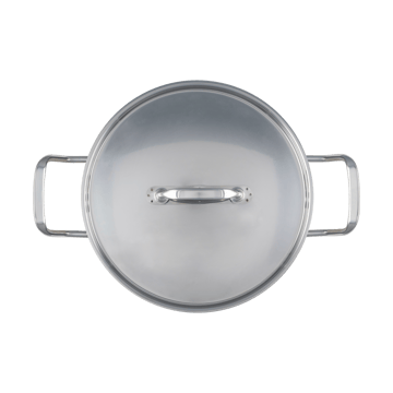 Heirol Steely Classic Triply pot with lid 5.5 liters - Stainless steel - Heirol