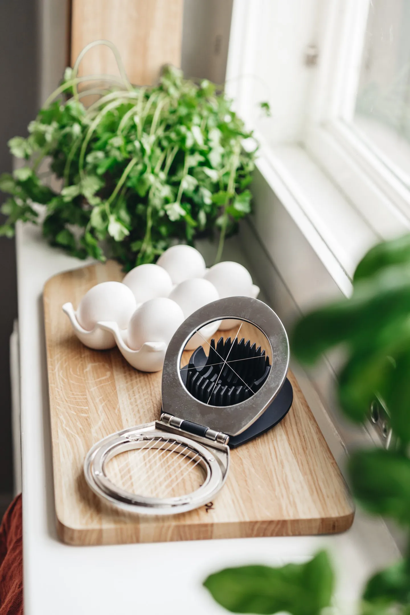 Heirol Steely egg slicer, Stainless steel Heirol