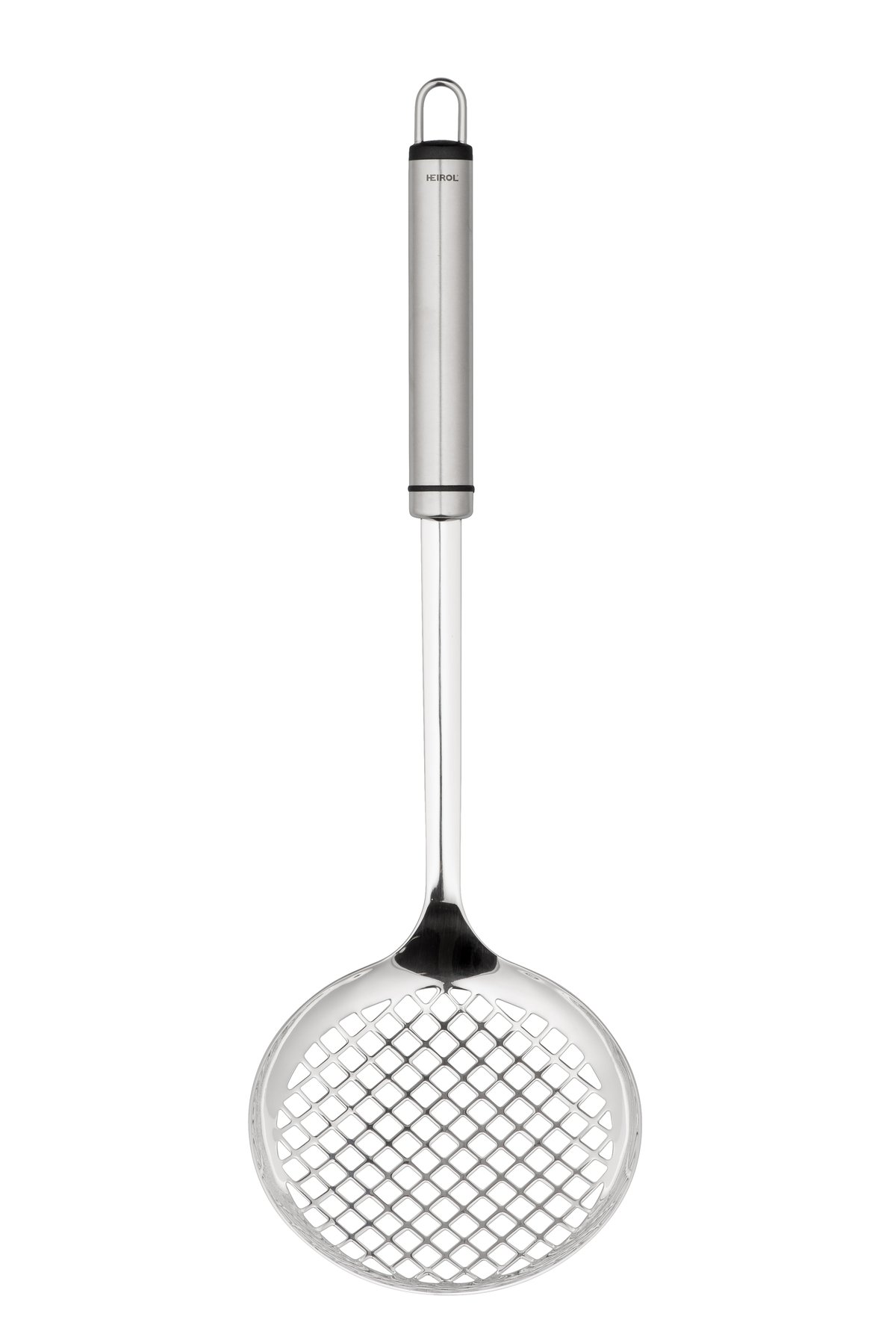 Heirol steely perforated spoon 36 cm | Scandinavian Design | Spoons, scoops & ladles | Silver-coloured