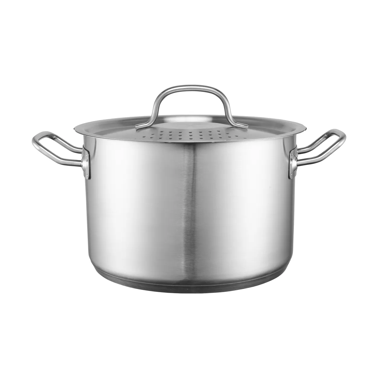 Heirol Steely pot with lid built-in strainer 5 litre