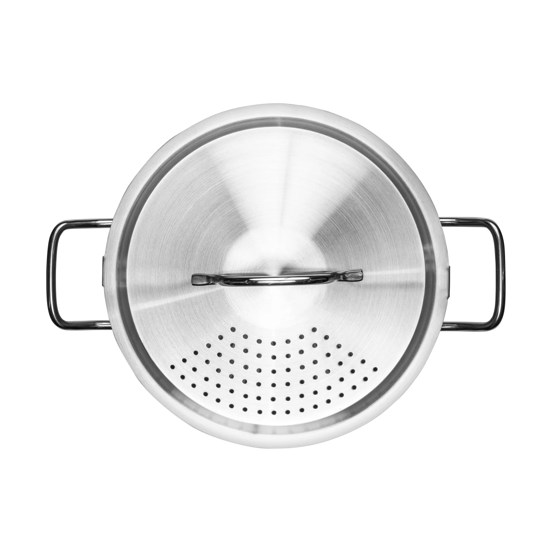 Heirol Steely pot with lid built-in strainer, 5 litre Heirol