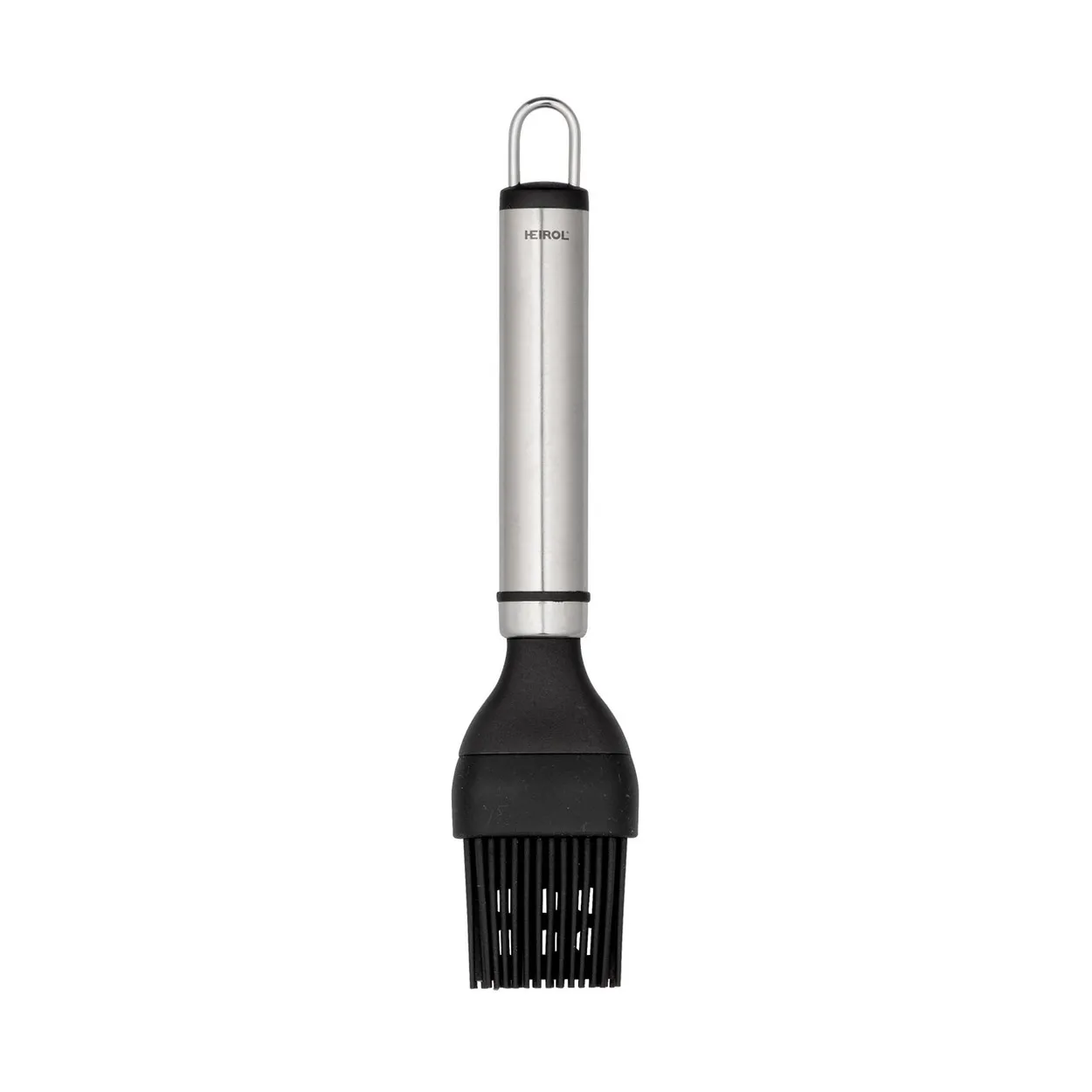 Heirol Steely silicone brush Black-stainless steel | Scandinavian Design | Black