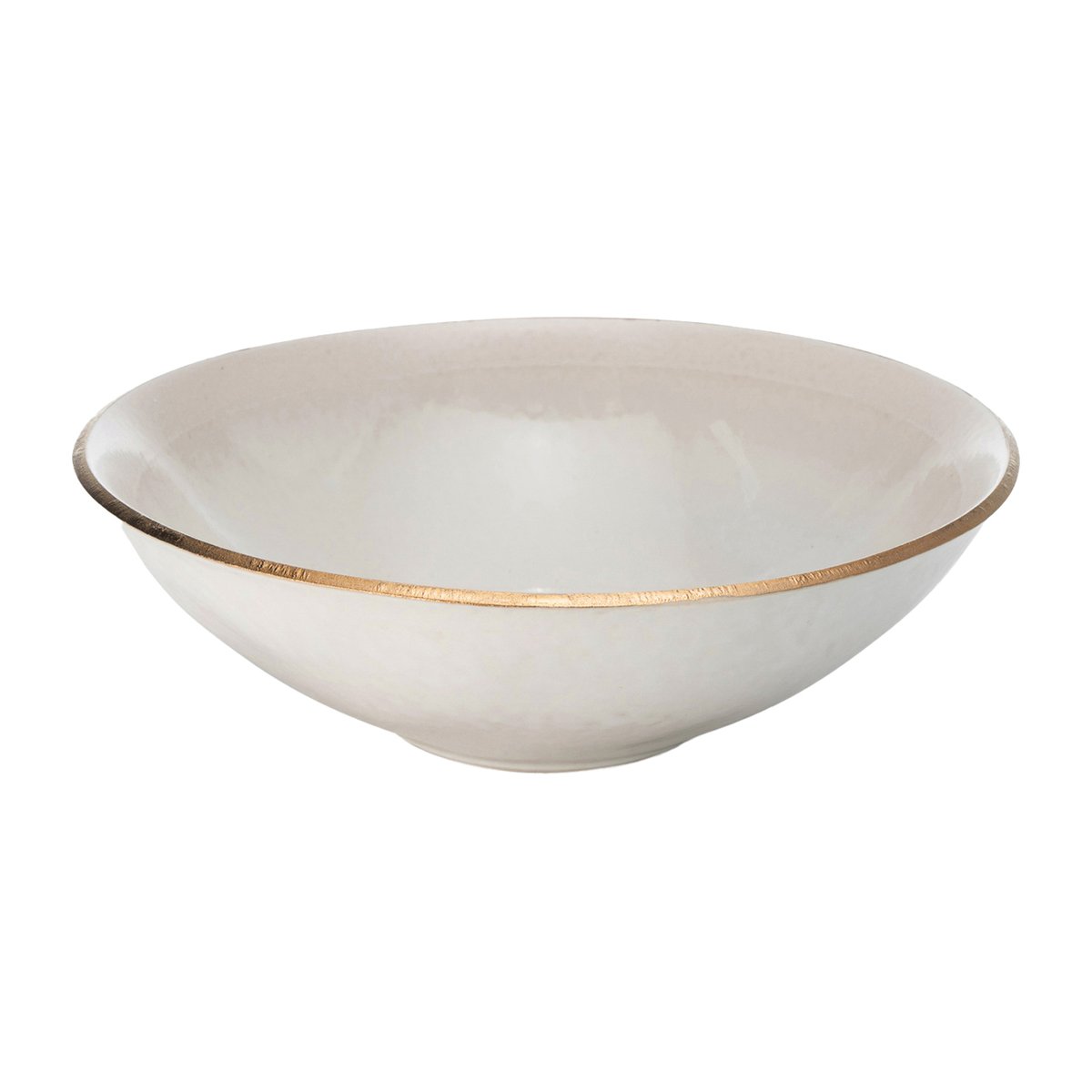 Heirol x Nosse Edge bowl o19 cm Gold | Scandinavian Design | Breakfast bowls | White