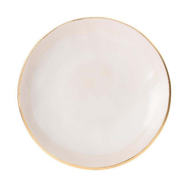 Heirol x Nosse Edge plate o23 cm White | Scandinavian Design | Dinner plates | White