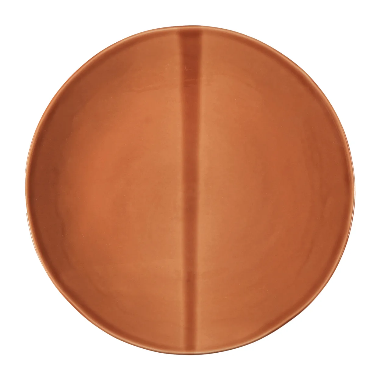 Heirol x Nosse Smooth plate o28 cm Terracotta | Scandinavian Design | Dinner plates | Brown