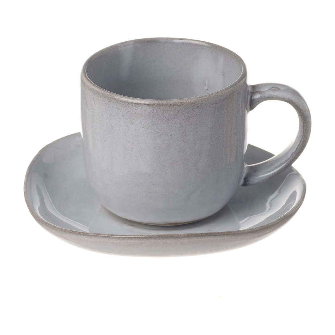 Heirol x Nosse Svelte cup with saucer 12 cl Stone | Scandinavian Design | Coffee cups | Grey