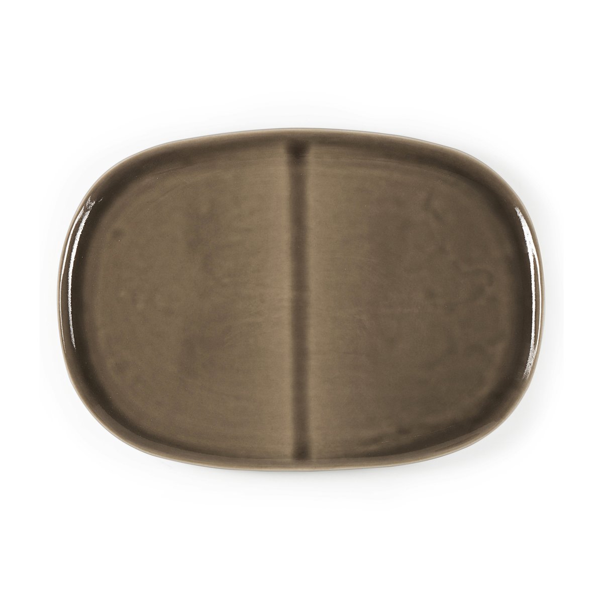 Heirol x Nosse Svelte plate oval 30 cm Olive | Scandinavian Design | Dinner plates | Green