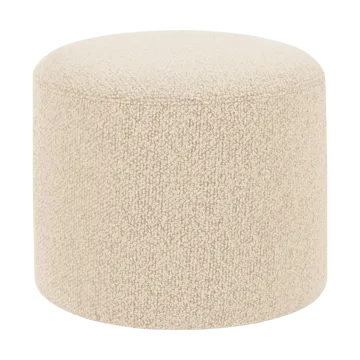 Bon pouf Ø50x41 cm - Eggshell - Hem