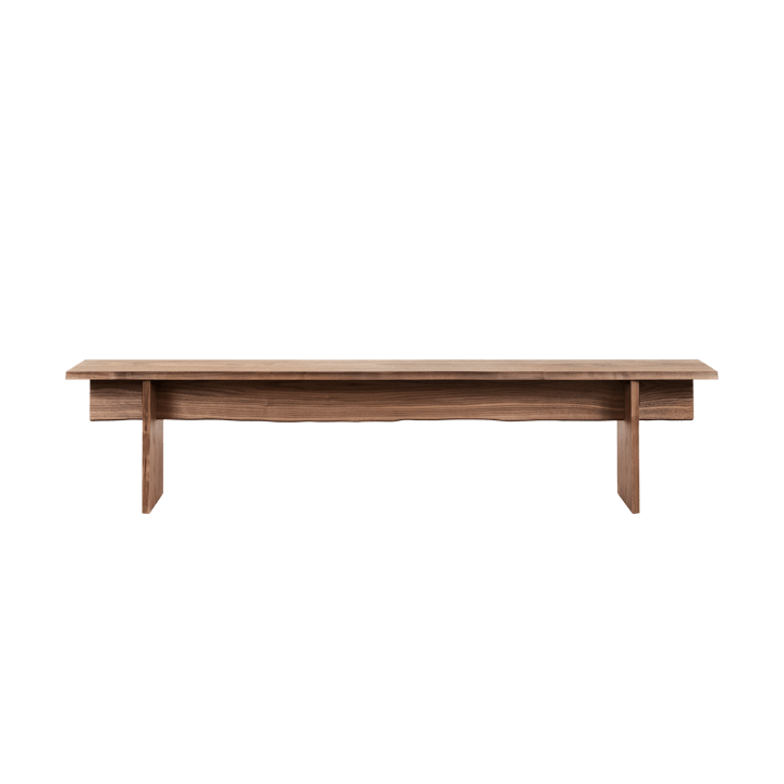 Bookmatch bench 210 cm - Walnut - Hem