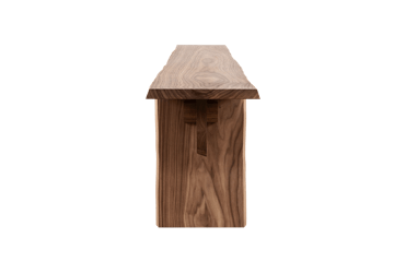 Bookmatch bench 210 cm - Walnut - Hem