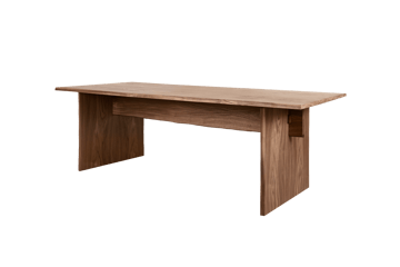 Bookmatch dining table 220 cm - Walnut - Hem