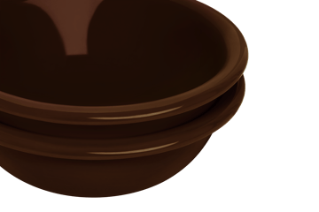 Bronto bowl Ø17 cm 2-pack - Brown - Hem