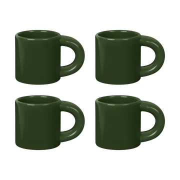 Bronto espresso cup 10 cl 4-pack - Green - Hem