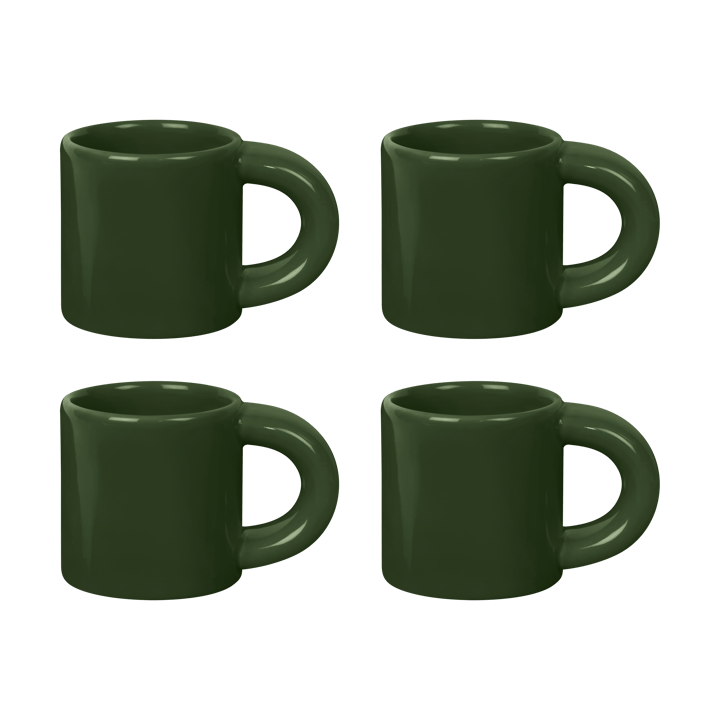 Bronto espresso cup 10 cl 4-pack - Green - Hem