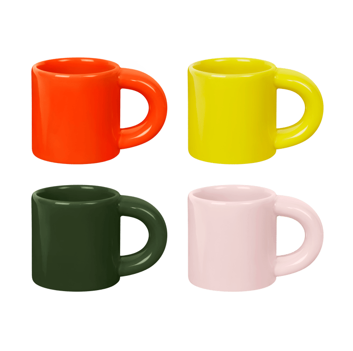 Bronto espresso cup 10 cl 4-pack - Multi - Hem