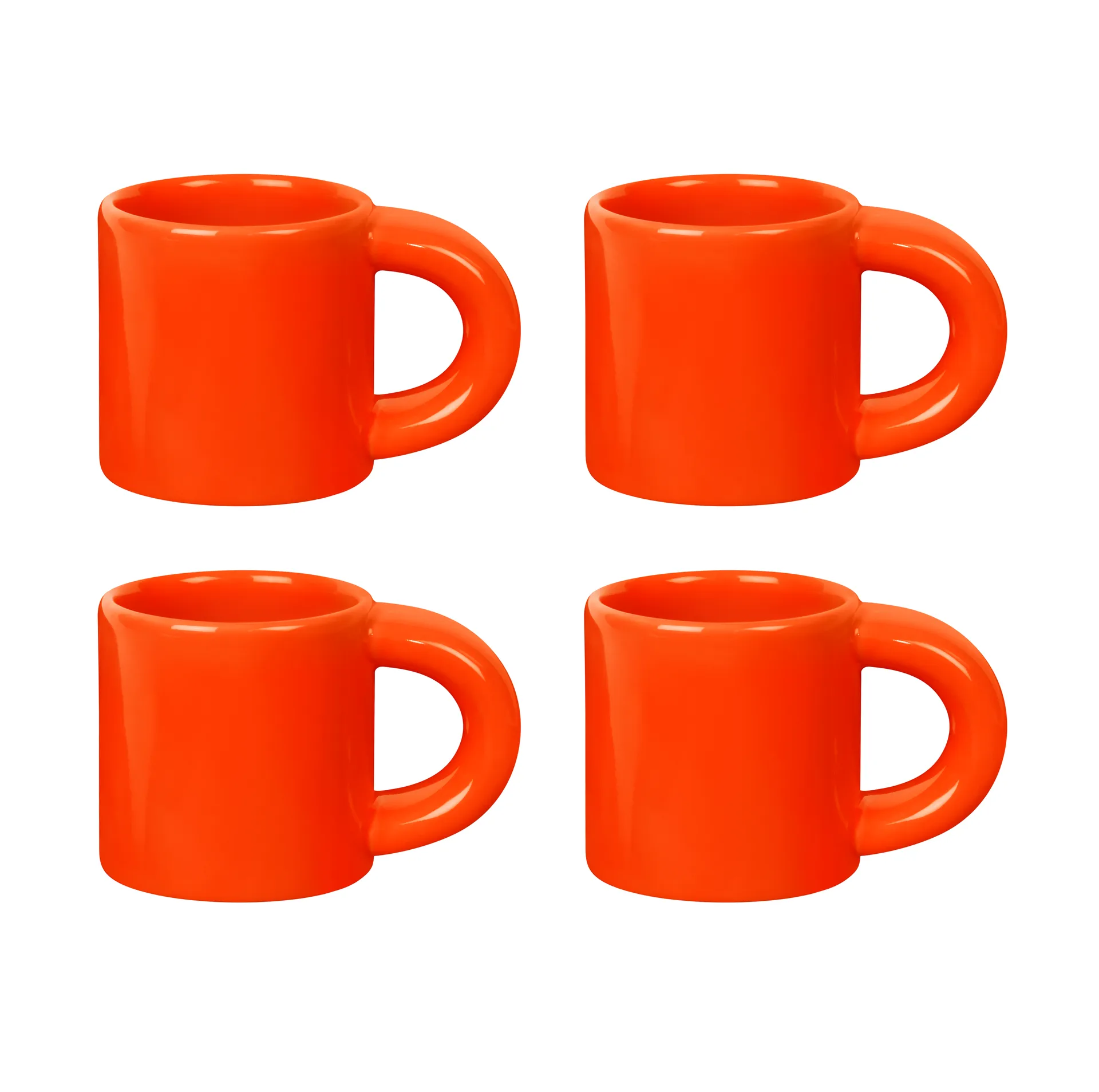 Bronto espresso cup 10 cl 4-pack, Orange Hem