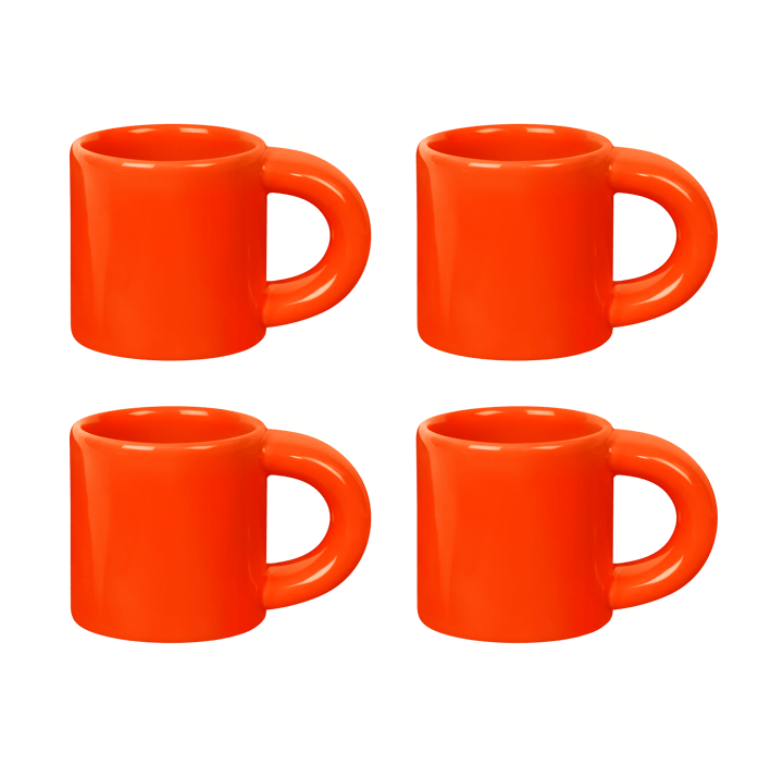 Bronto espresso cup 10 cl 4-pack - Orange - Hem