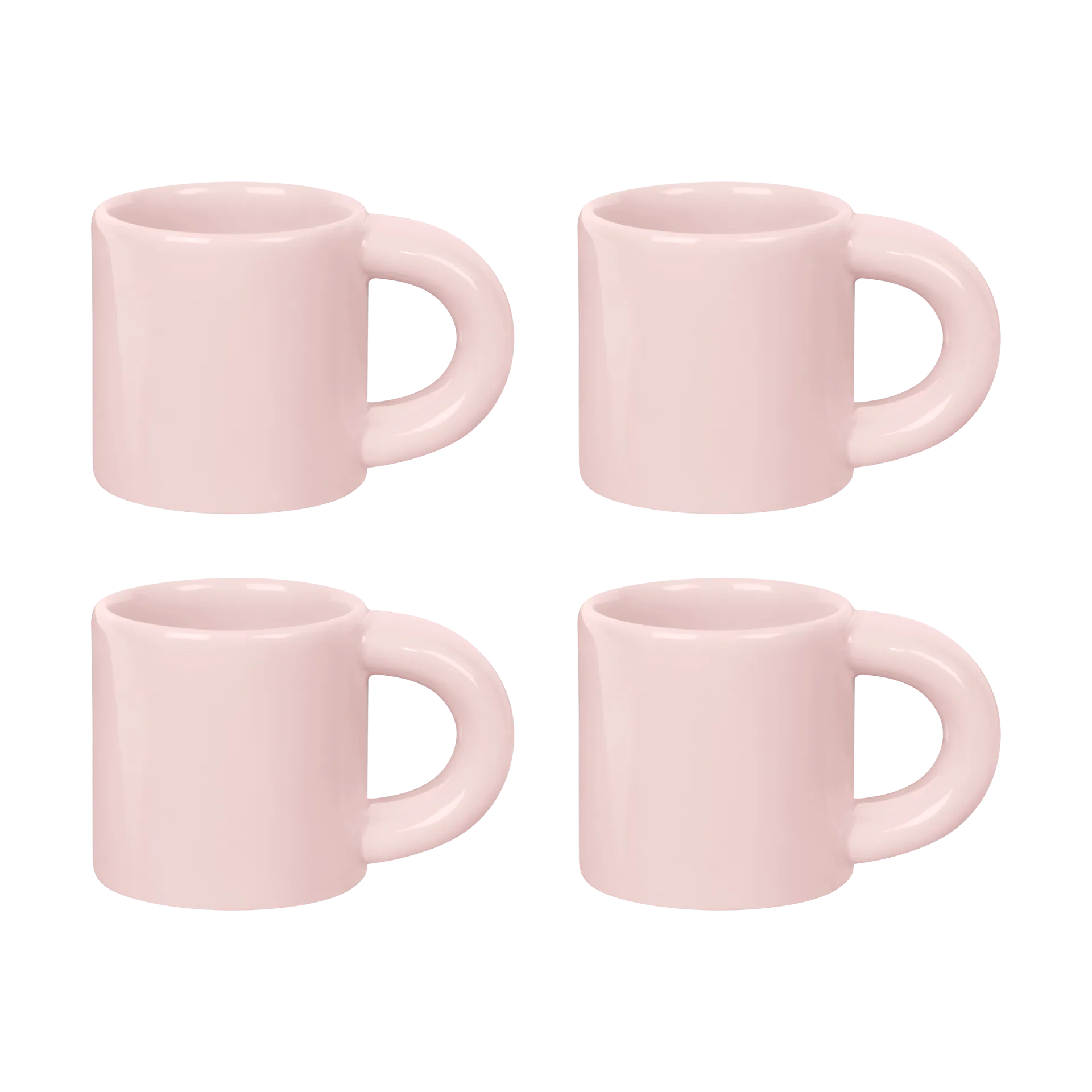 Bronto espresso cup 10 cl 4-pack, Pink Hem
