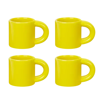 Bronto espresso cup 10 cl 4-pack - Yellow - Hem