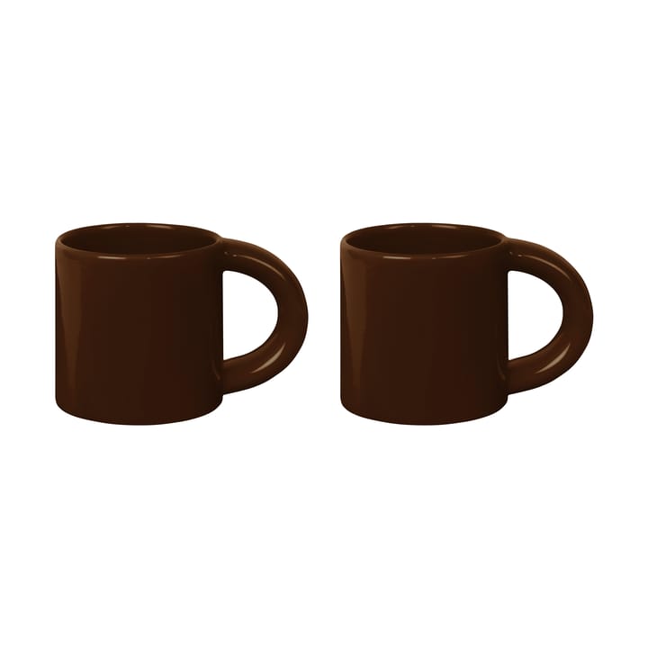 Bronto mug 30 cl 2-pack - Brown - Hem